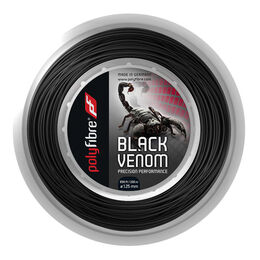 Cordajes De Tenis Polyfibre Black Venom 200m schwarz